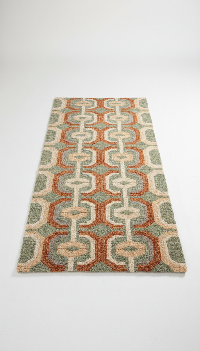 Sage Grey Hand-Tufted Runner Rug