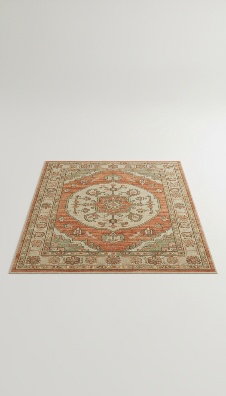Earth Clay Vintage Medallion Rug